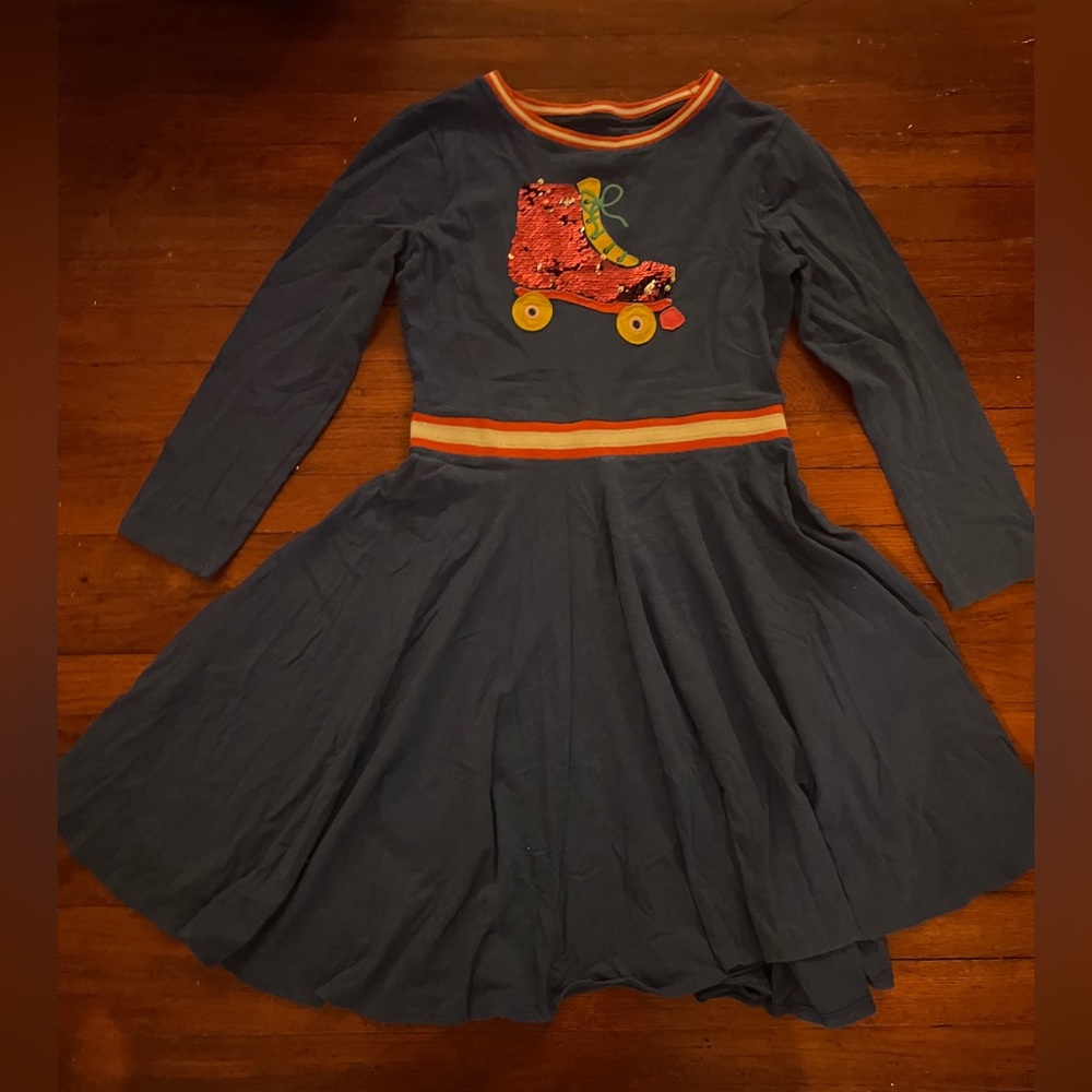 MINI BODEN ROLLER SKATING DRESS FLIP SEQUIN